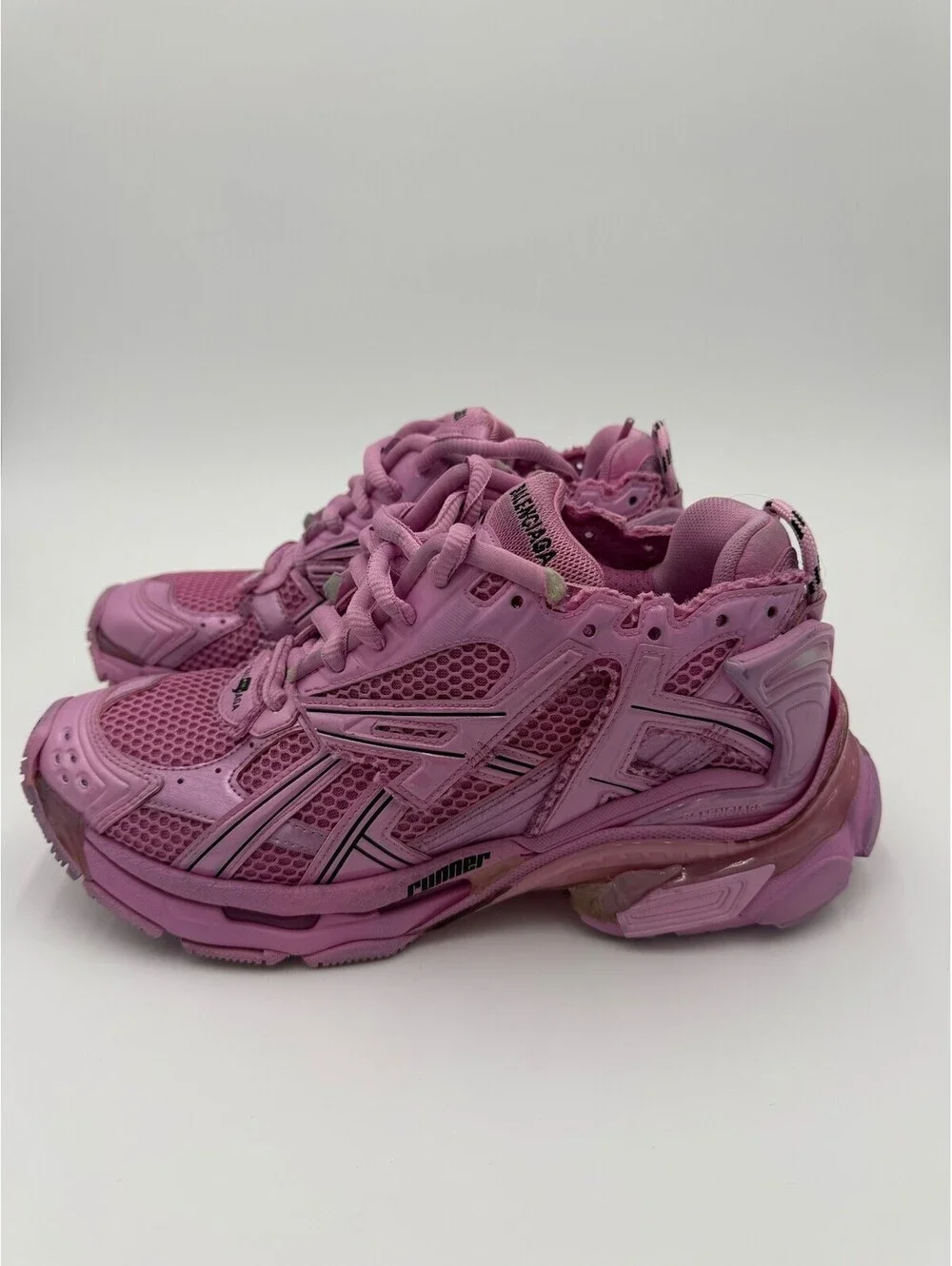 Balenciaga Runner Pink Sneakers Womens Size 9/39